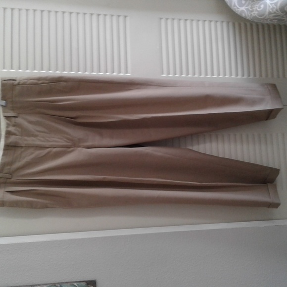Bundle of 4  Mens Name Brand Dress Pants. 4 diff colors, all with bottom cuffs. - Picture 2 of 16